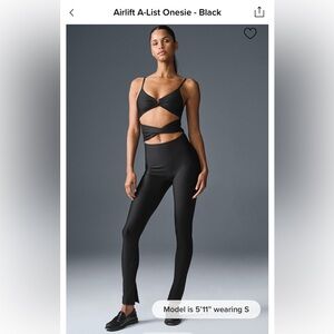 ALO Yoga Black Airlift Onesie